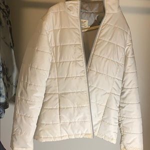 White puffer jacket